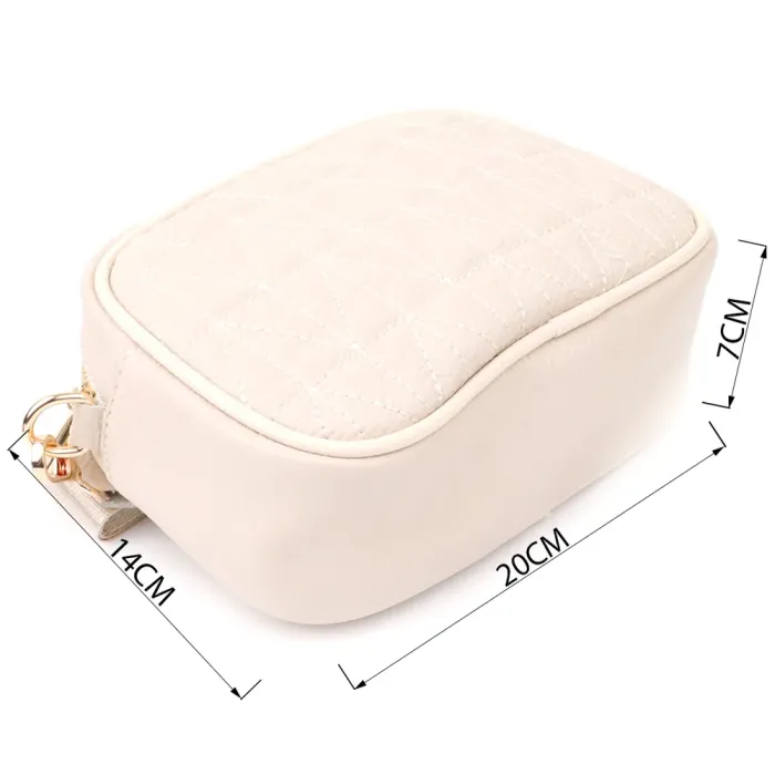 Елегантна жіноча сумка на кожен день з натуральної шкіри Vintage 22904 Білий