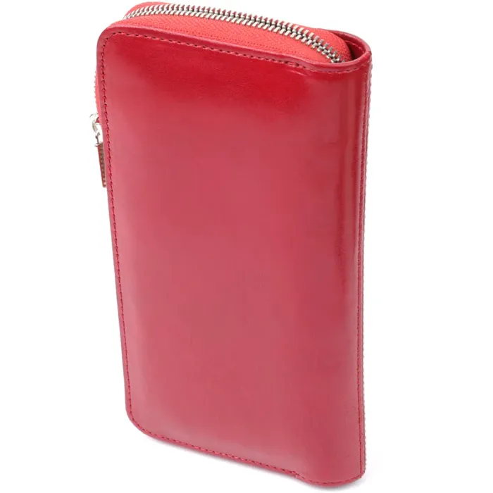 Жіночий гаманець на одне відділення з гладкої натуральної шкіри Tony Perotti 20861_1 (2943 rosso) Червоний