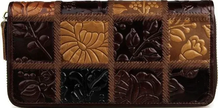 Гаманець жіночий Vintage 14502 на блискавці Коричневий