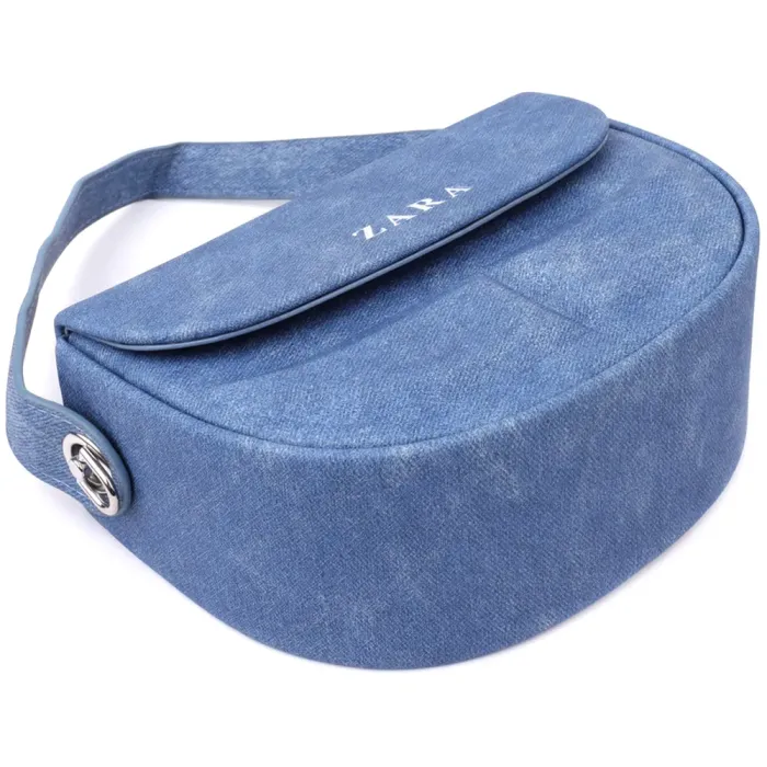 Каркасна сумка жіноча з якісного текстилю Vintage 15147 Синій