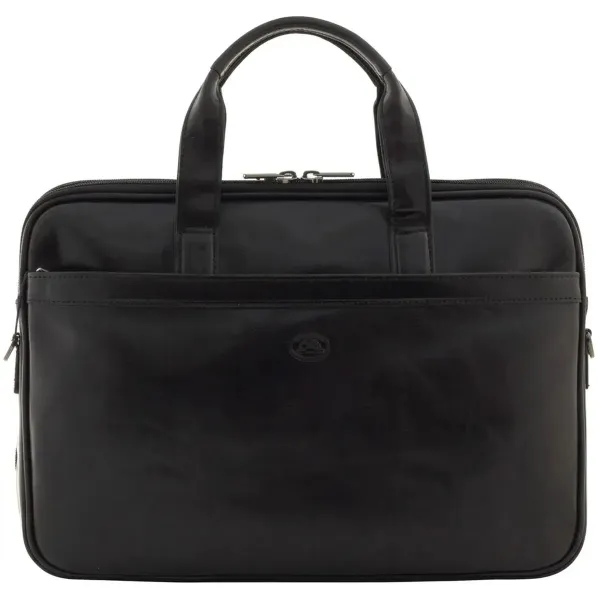 Чоловічий портфель з натуральної шкіри Tony Perotti Italico 7044-40 nero (90641) Чорний