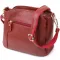 Яскрава жіноча шкіряна сумка з трьома секціями Vintage 22981 Червоний