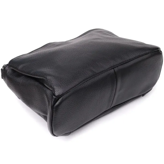 Сумка на плече з натуральної шкіри Vintage 23007 Чорний