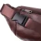 Практична бананка для чоловіків із натуральної шкіри Vintage 15107 Темно-коричневий