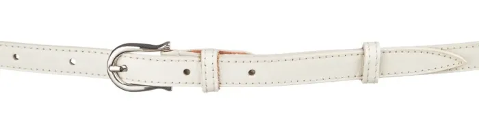 Пояс кожаный MAYBIK 15241 Молочный