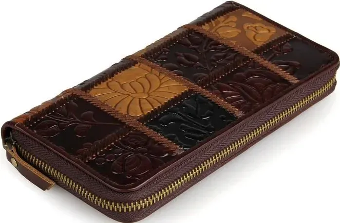 Гаманець жіночий Vintage 14502 на блискавці Коричневий