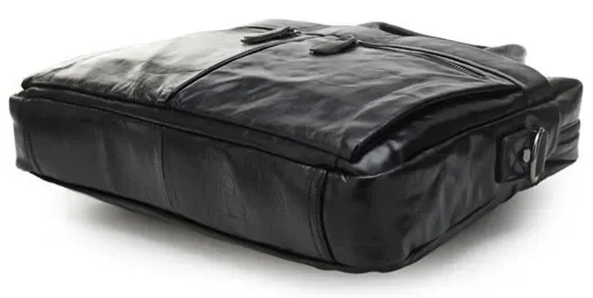 Сумка чоловіча Vintage 14054 для ноутбука та документів Чорна