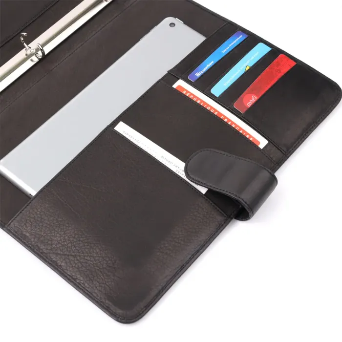 Діловий органайзер із зернистої натуральної шкіри Tony Perotti 20840_1 (2283 nero) Чорний