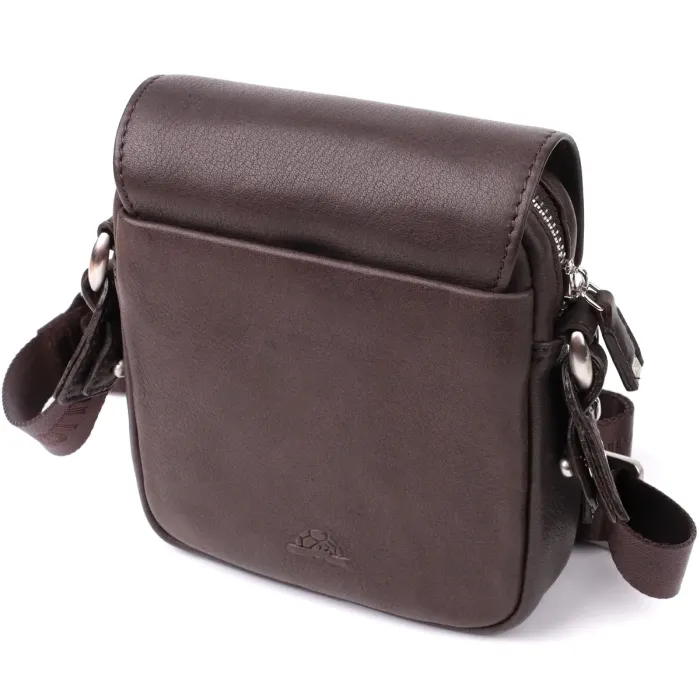 Невелика сумка з матової зернистої натуральної шкіри Tony Perotti 208767_1 (9150-14 moro) Чорний