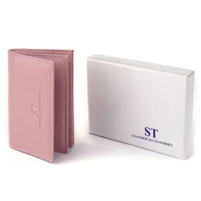 Візитниця-книжка ST Leather 19220 Рожева