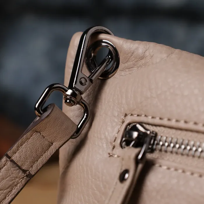 Стильна сумка на плече з натуральної шкіри Vintage 23005 Сірий