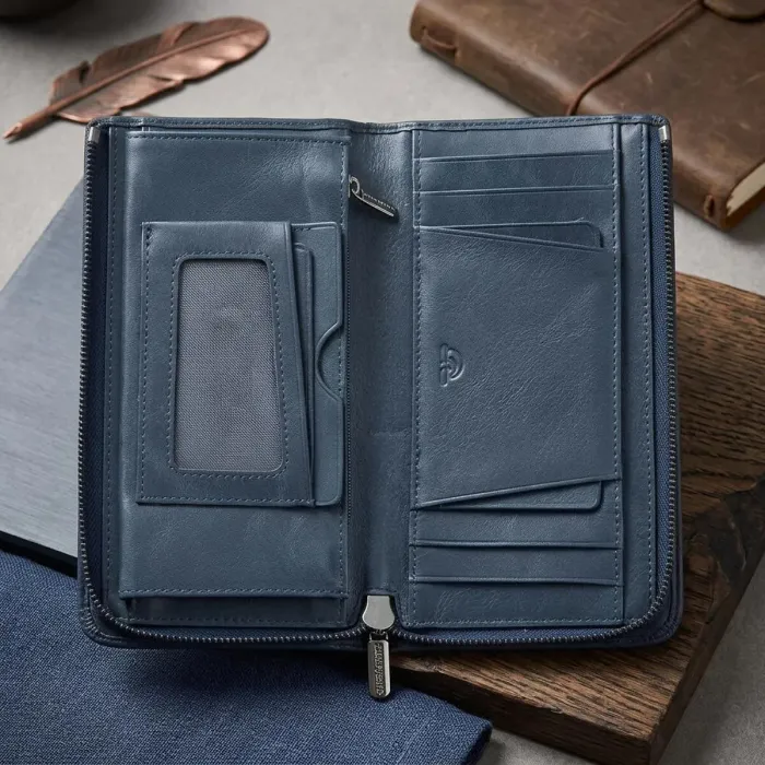 Вертикальне портмоне Tony Perotti Newcontatto 3598 navy (90647) Темно-синє