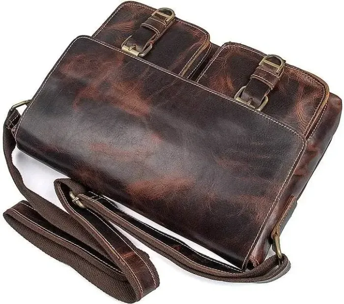 Сумка чоловіча Vintage 14524 Коричнева