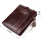 Вертикальний чоловічий гаманець із натуральної шкіри Vintage 15096 Коричневий