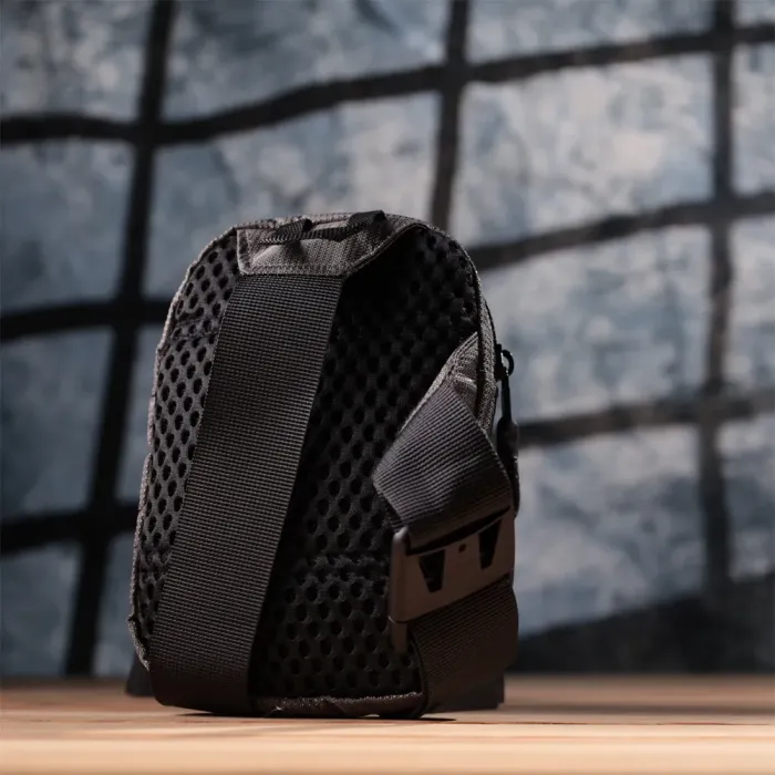 Зручна слінг сумка для подорожей із якісного текстилю Vintage 22869 Сірий