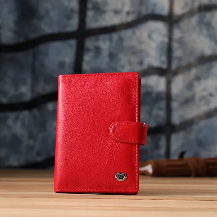 Красива обкладинка на документи для жінок з натуральної шкіри ST Leather 23118 Червоний