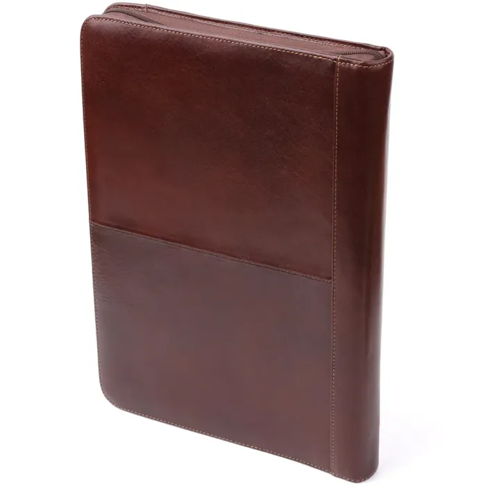 Папка з блокнотом із гладкої натуральної шкіри Tony Perotti 20849_1 (1278L moro) Коричнева