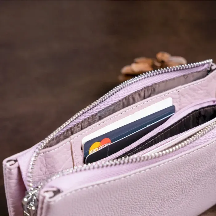 Місткий клатч на два відділення жіночий ST Leather 19247