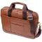 Чоловічий діловий портфель з натуральної шкіри Vintage 23038 Коричневий