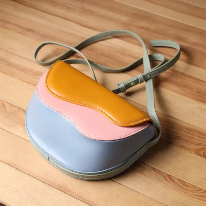 Оригінальна жіноча сумка з якісної екошкіри Vintage 15127 Різнокольоровий