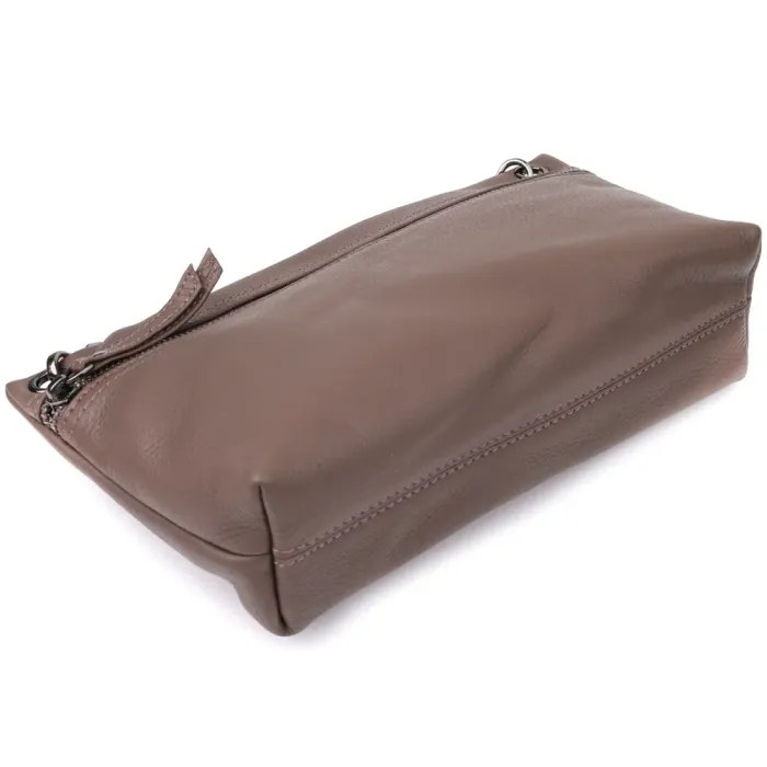 Зручна сумка жіноча на плече з натуральної шкіри Vintage 23006 Коричневий