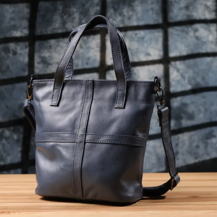 Красива сумка жіноча з натуральної шкіри Vintage 22995 Синій