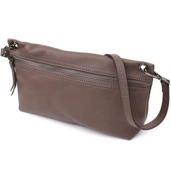 Зручна сумка жіноча на плече з натуральної шкіри Vintage 23006 Коричневий