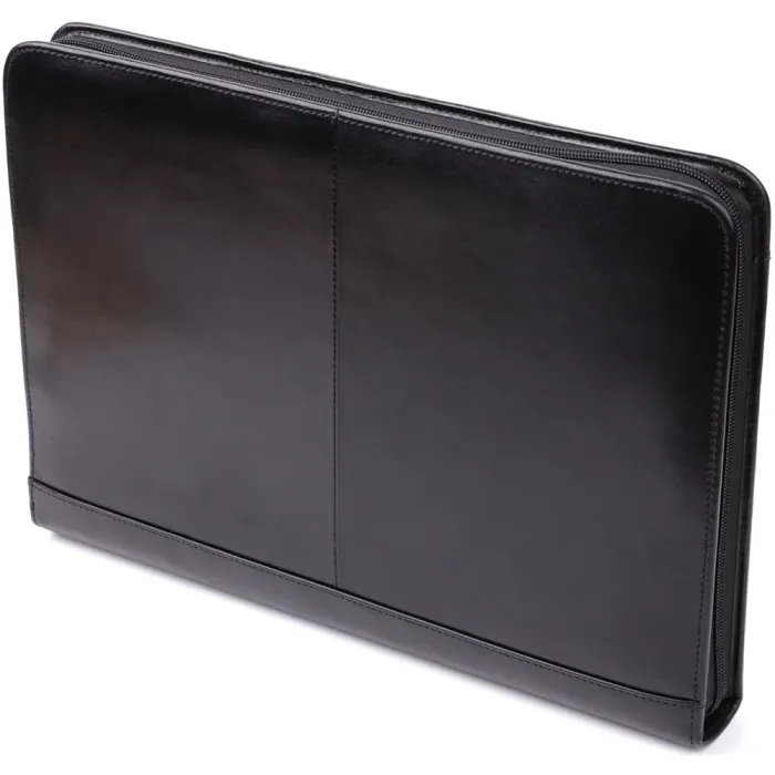 Оригінальна папка з блокнотом із гладкої натуральної шкіри Tony Perotti 20850_1 (1278L nero) Чорний