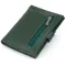 Кошелек-визитница на хлястике с кнопкой женский ST Leather 19229 Зеленый