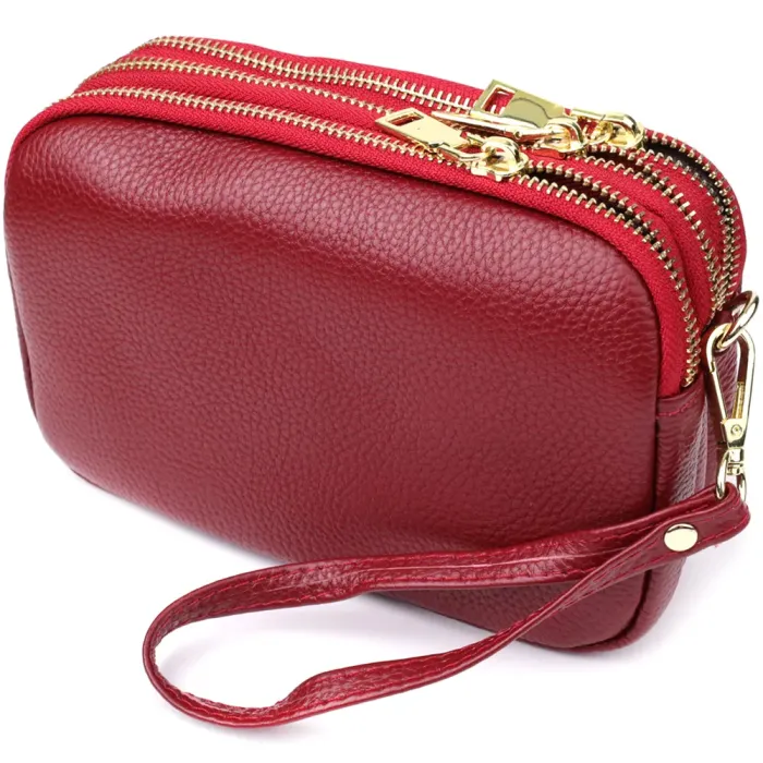 Сумка на три відділення для жінок з натуральної шкіри Vintage 22889