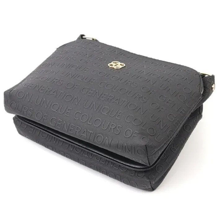 Оригінальна жіноча сумка з еко-шкіри Vintage 18701 Чорний