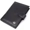 Містка обкладинка на документи унісекс з натуральної шкіри ST Leather 23116 Чорний