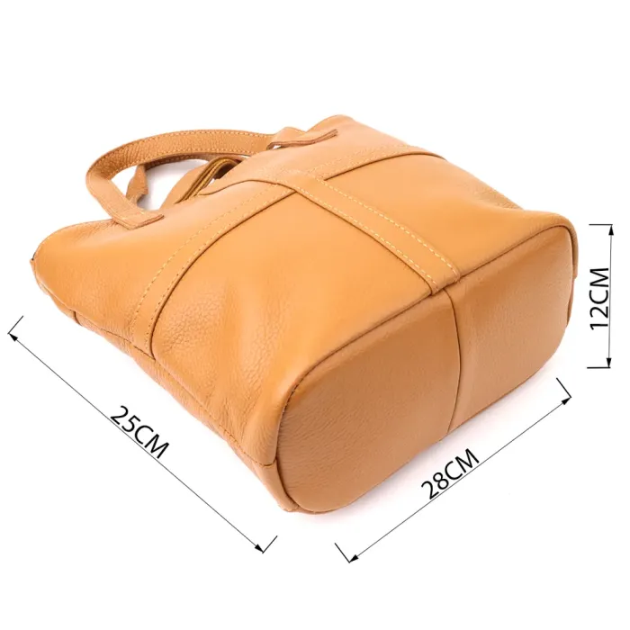 Стильна жіноча сумка з натуральної шкіри Vintage 22994 Рудий