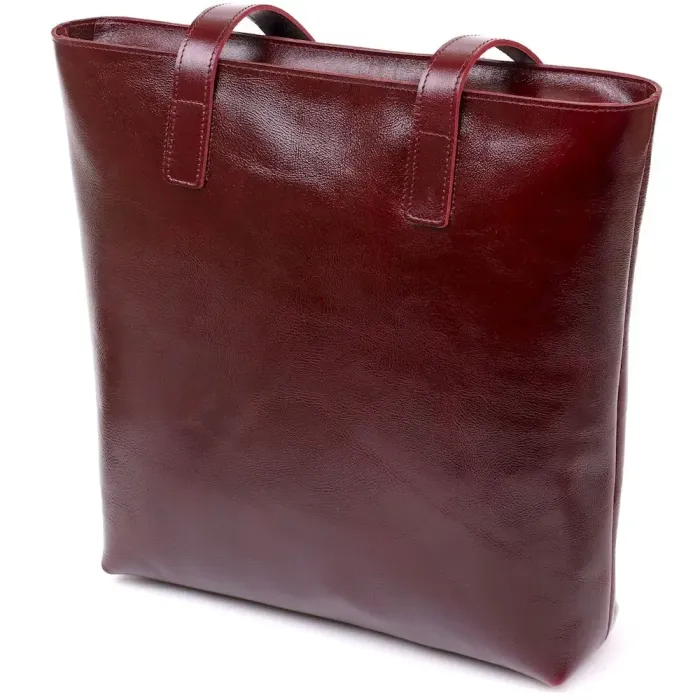 Стильная женская сумка-шоппер Shvigel 16368 Бордовый