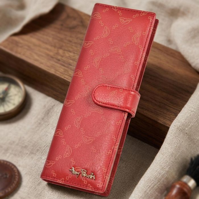 Візитниця на кнопці Tony Perotti Luxury 2639 rosso (90387) Червона
