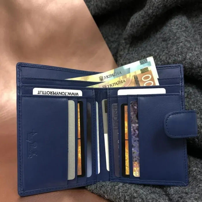Жіночий гаманець Tony Perotti New Rainbow 1654 bluette (90090) Синій