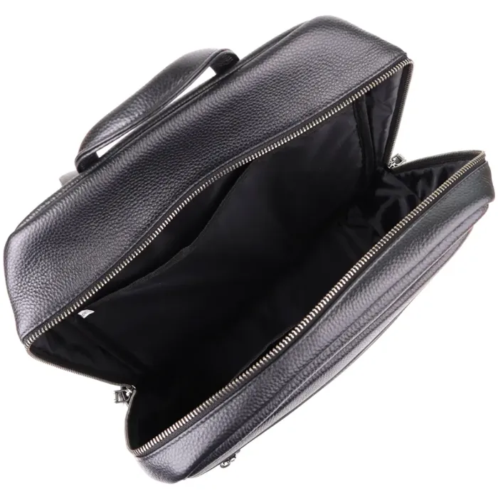 Міський рюкзак унісекс з натуральної шкіри Vintage 23046 Чорний