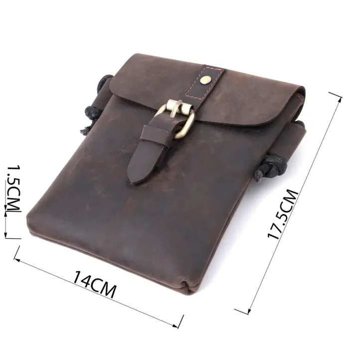 Вінтажна сумка через плече з натуральної шкіри Vintage 15084 Коричневий