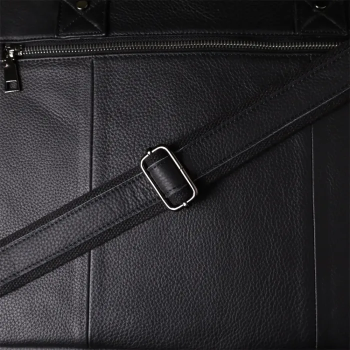 Зручний портфель для чоловіків з натуральної шкіри Vintage 23042 Чорний