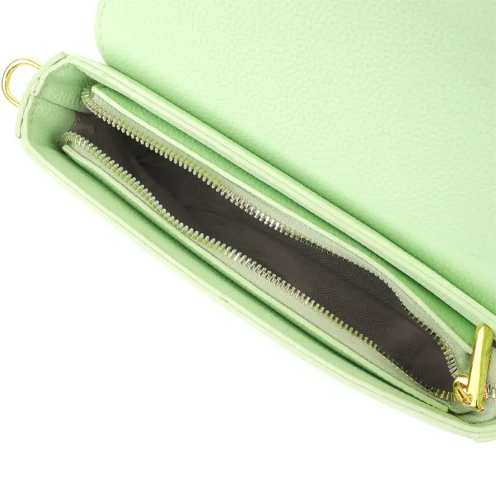 Напівкругла жіноча сумка з екошкіри Vintage 15148 Салатовий