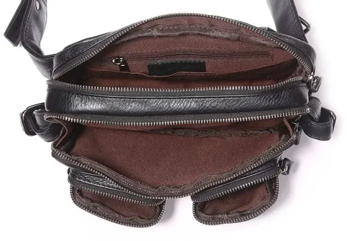 Сумка Vintage 14389 шкіряна Чорна.