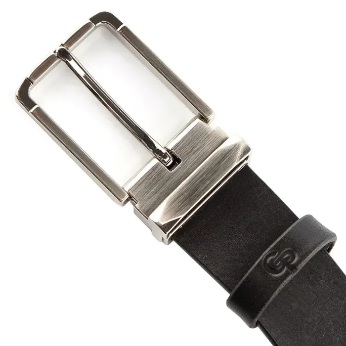 Чоловічий ремень GRANDE PELLE 00249 шкіряний Чорний