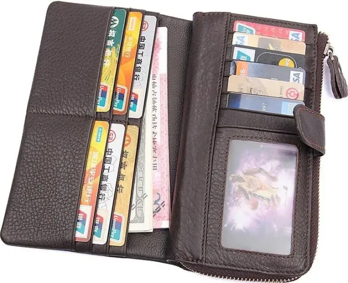 Гаманець Vintage 14487 шкіряний Коричневий