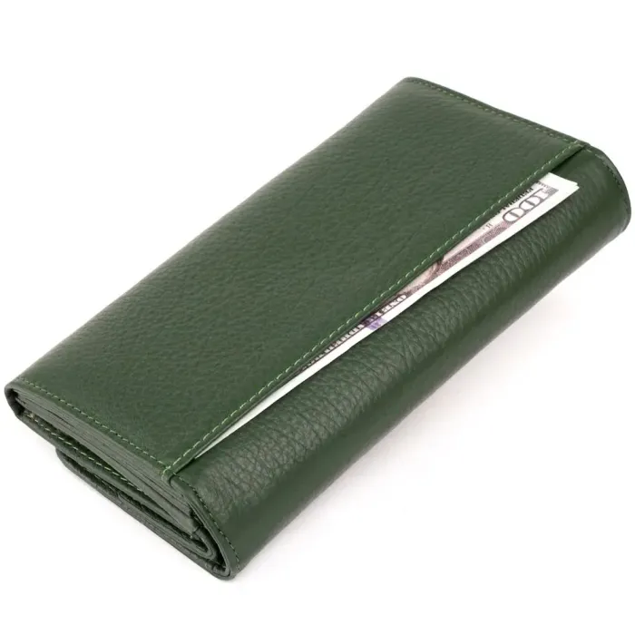 Гаманець шкіряний жіночий ST Leather 19286 Зелений