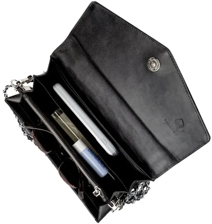 Сумка-клатч STINGRAY LEATHER 18215 із натуральної шкіри морського скату Чорна