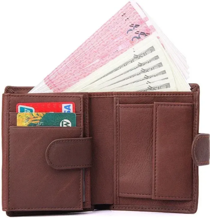 Кошелек мужской Vintage 14495 кожаный Коричневый