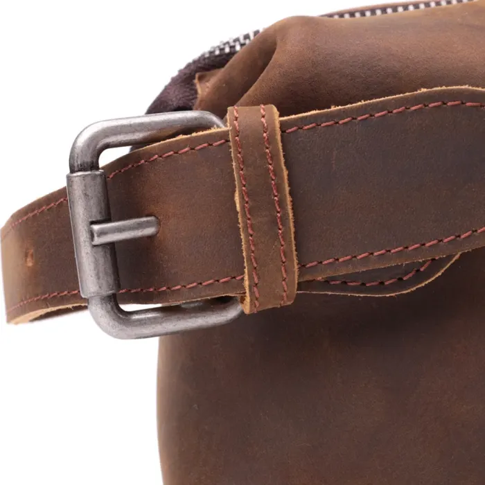 Чоловіча барсетка у вінтажному стилі з натуральної шкіри Vintage 15109 Коричневий