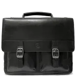 Чоловічий портфель з натуральної шкіри Tony Perotti Italico 9276G-35 (90416) Чорний
