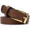 Модний вузький шкіряний ремінь для жінок GRANDE PELLE 22954 Світло-коричневий