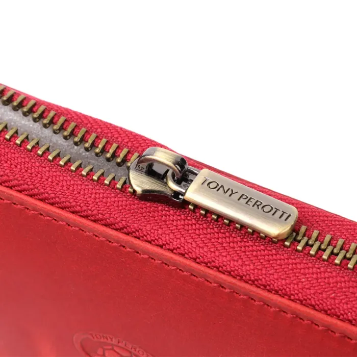 Унікальний жіночий гаманець з матової натуральної шкіри Tony Perotti 20834_1 (2250 rosso) Червоний